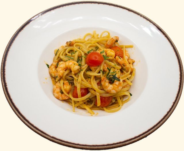 Linguini de Gambas