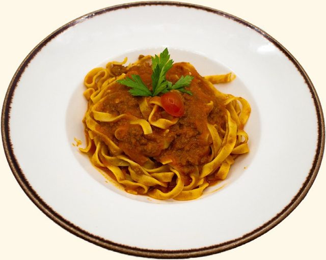 Tagliatelle à Bolonhesa