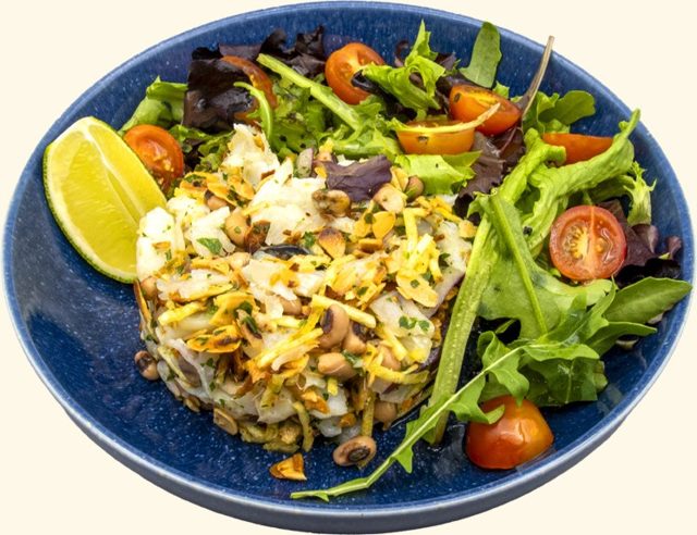 Salada Crocante de Bacalhau